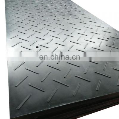 Wear resistant plastic HDPE UHMWPE construction ground protection sheet plastic outdoor road mat plates For Sale