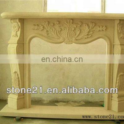Decorative Stone Fireplace Mantel photo-2
