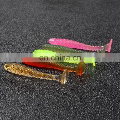 JOHNCOO 5cm 0.8g Soft Plastic Lure T Tail Soft Bait Artificial Baits Soft Fishing Lures