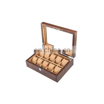 Luxury Brown Color Watch Box Packaging Custom Logo Cases Display Box photo-4