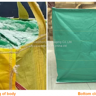 100% Virgin PP FIBC bulk container bag pp ton bag 1000kg pp jumbo bag