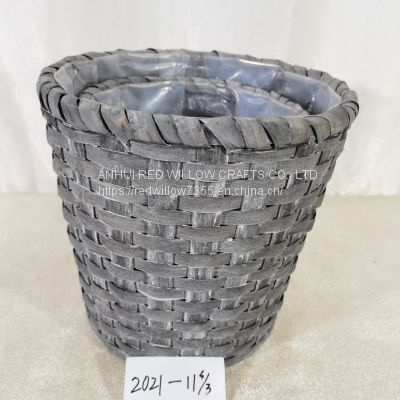 Factory Customized Hot Sale Gray woven willow basket/garden basket