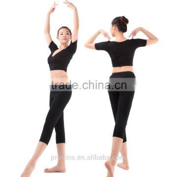 Dance Crop Top, Dance Practice Wear, Ballet Dance Wrap Top
