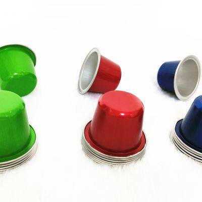 Factory directly aluminum nespresso pods coffee cup capsules