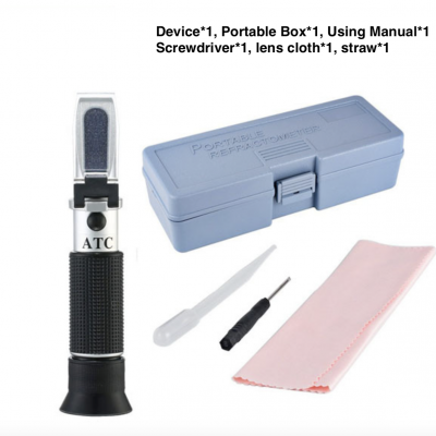 Optical Instruments Refractometers Wine Brix and Alcohol Meter Test photo-2