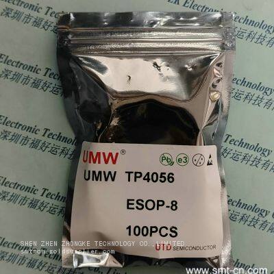 TP4056 UMW package SOP-8 instean NANJING TOP POWER ASIC TP4056 CI CHARGER BAT Li-Ion ARTICLE 1A PROTECTION - TP4056 - SOP-8 SMD