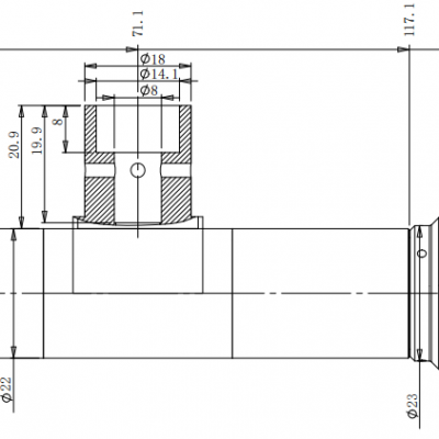 Hole Inspection SRV085 Innerwall 360° Degree Inner View Megapixel FA Lenses 1/2.5