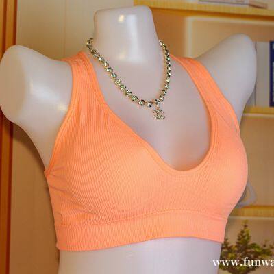 New Product Women's 2 Piece Seamless No Show Lingerie Set Racerback Bra and High Waisted Underwear photo-2