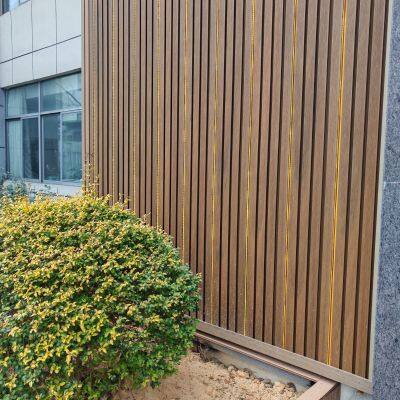 Fluted WPC Wall Panel, WPC Sliding, Castellated Cladding, Patent Design photo-2
