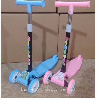 Low-cost scooter Scooter Kids 1-3-6 year old baby boy and girl scooter with kids pedal folding scooter