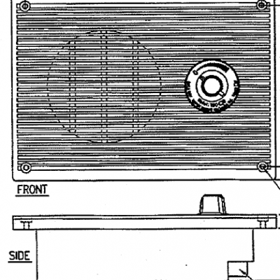 FURUNO YDC-1Q/YDC-2Q 1W/2W flush type sperker with V.C