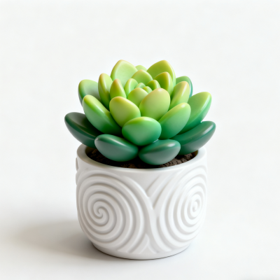 3D printed plant ornament models