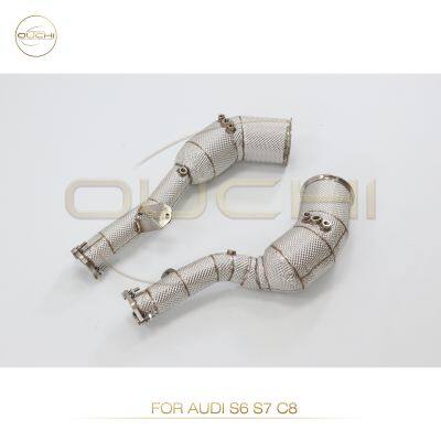 Exhaust Downpipe for AUDI S5 B8/S4 S5 B9/S6 S7 RS6 RS7 C7/ S6 S7 C8/S8 D4 Stainless Steel Performance Upgrade Increase High-performance Auto Parts photo-4