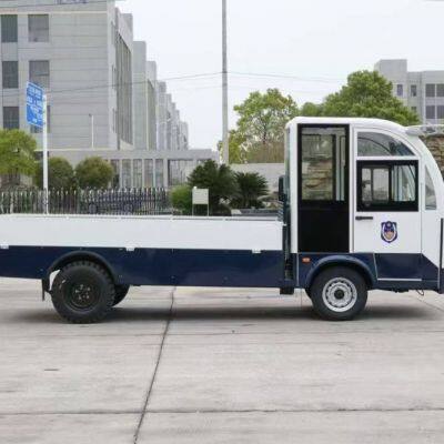 Electric Flatbed Small Truck With a Load Capacity of 2 Tons. Electric Truck for Workshops, Docks, and Airports. photo-4