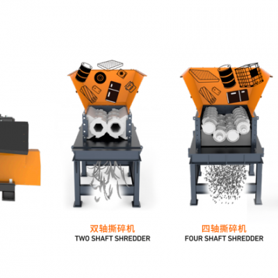Jiangsu Machinery Waste Plastic Recycling Single Shaft Shredder