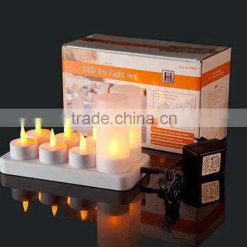 8pcs Rechargeable LED Candle holder