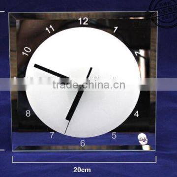 sublimation blank desk/wall clock for your own desgin glass/ crystal/wooden clock for heat transfer