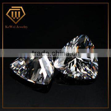 Charming Gemstone 2*2 White Trillion Cut Cubic Zirconia For Gemstone Jewelry