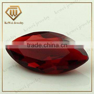 Hot sell garnet color marquise shape 3*12mm glass stone