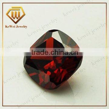 Glaring Gems Garnet Cushion Cut Cubic Zirconia For Gemstone Jewelry