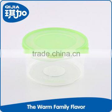 China manufacturer OEM round PP plastic food container with lid