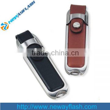 Promotional leather funny usb