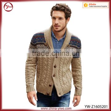 2016 New design OEM woolen sweater designs for men