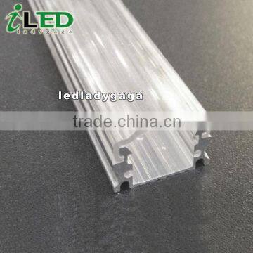 Support LED rigid bar and flexible strip aluminum profile section