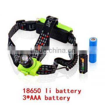 Rechargeable 18650 Battery Powered Rechargeable LED Headlamp photo-2