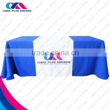 cheap fancy blue polyester fabric build rectangular table cover