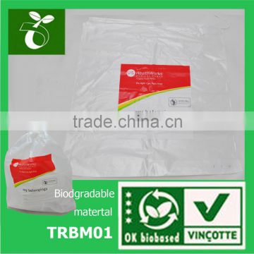 Disposable biodegradable Drawstring Bags/biodegradable plastic bags