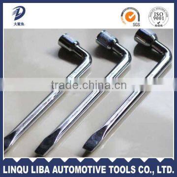 350mm Fully polished L shape hand socket spanner/wrench