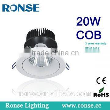 Ronse aluminum housing led ceiling light recessed round type(TH02F20C 20W)