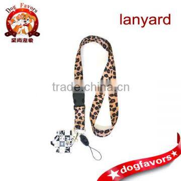 Leopard Print Lanyard Cheetah Print Badge Holder Key Chain