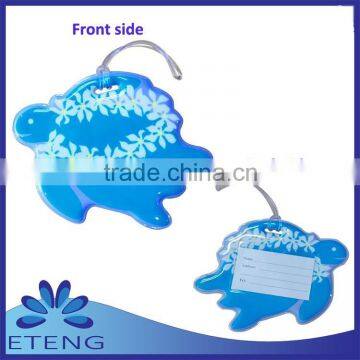 Promotion & Wholesale custom pvc luggage tag with full colors printing