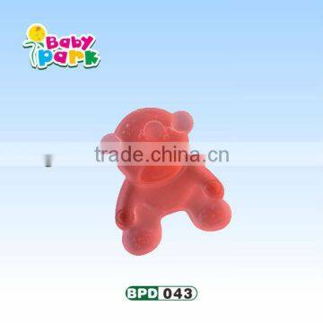lovely animal shape high quality silicone baby water filled teether