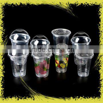 Custom Disposable PET Plastic Cold Drink Cup Plastic Juicy Cup For Restaurant Coffee Shop