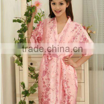 silk bathrobe