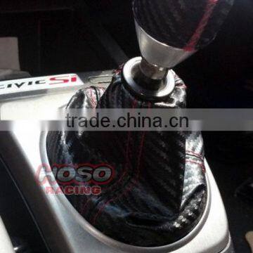 RACING PVC CARBON FIBER STYLE GEAR SHIFT KNOB COVER