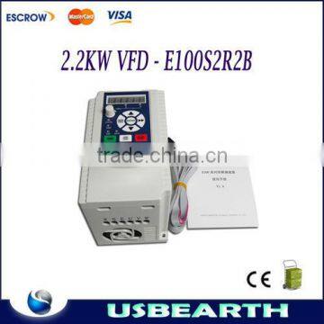 New Mini type frequency converter E100S2R2B 2.2KW 220V