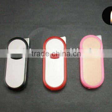 METAL NORMAL FLAME GAS REFILL LIGHTER WITH MIRROR