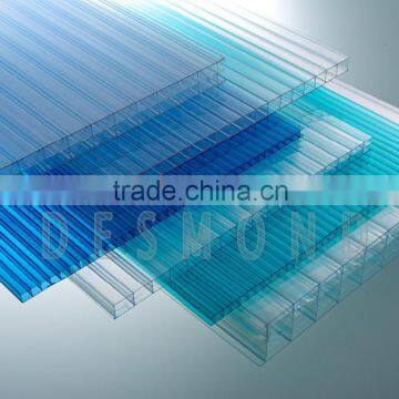 polycarbonate hollow sheet 99% UV inhibited