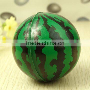 Kids toys Pu foam stress watermelon balls with custom logo for promotion