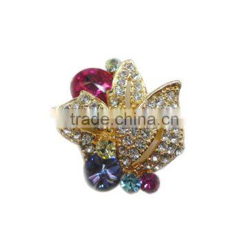 Hot Styles Flower Charming Stones Adjustable Ring For The Year Of 2014