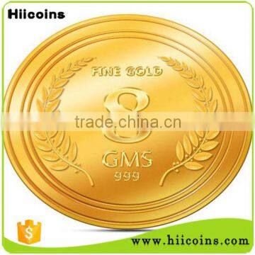 wholesale price custom fake gold coin