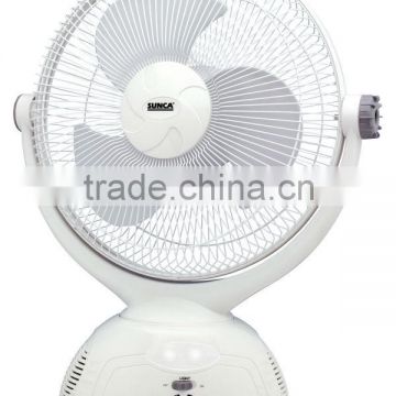 SUNCA AC/DC Rechargeable Oscillating Fan 12" SF-398A