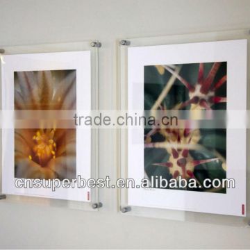 Wall mounted acrylic frame