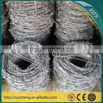 Barbed Wire Burglar/Barbed Wire Roll/Galvanized Decorative Barbed Wire Fencing(Factory)