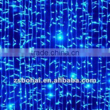 blue led curtain light for house&trees