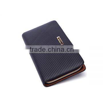 New product genuine leather branded simple clutch purse